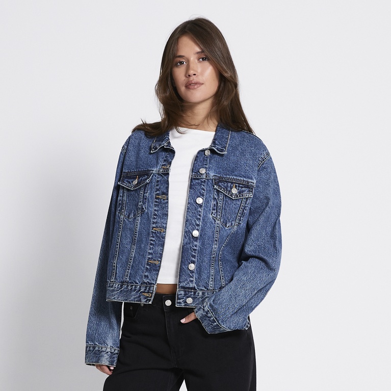 Cropped denim jacket "Own"